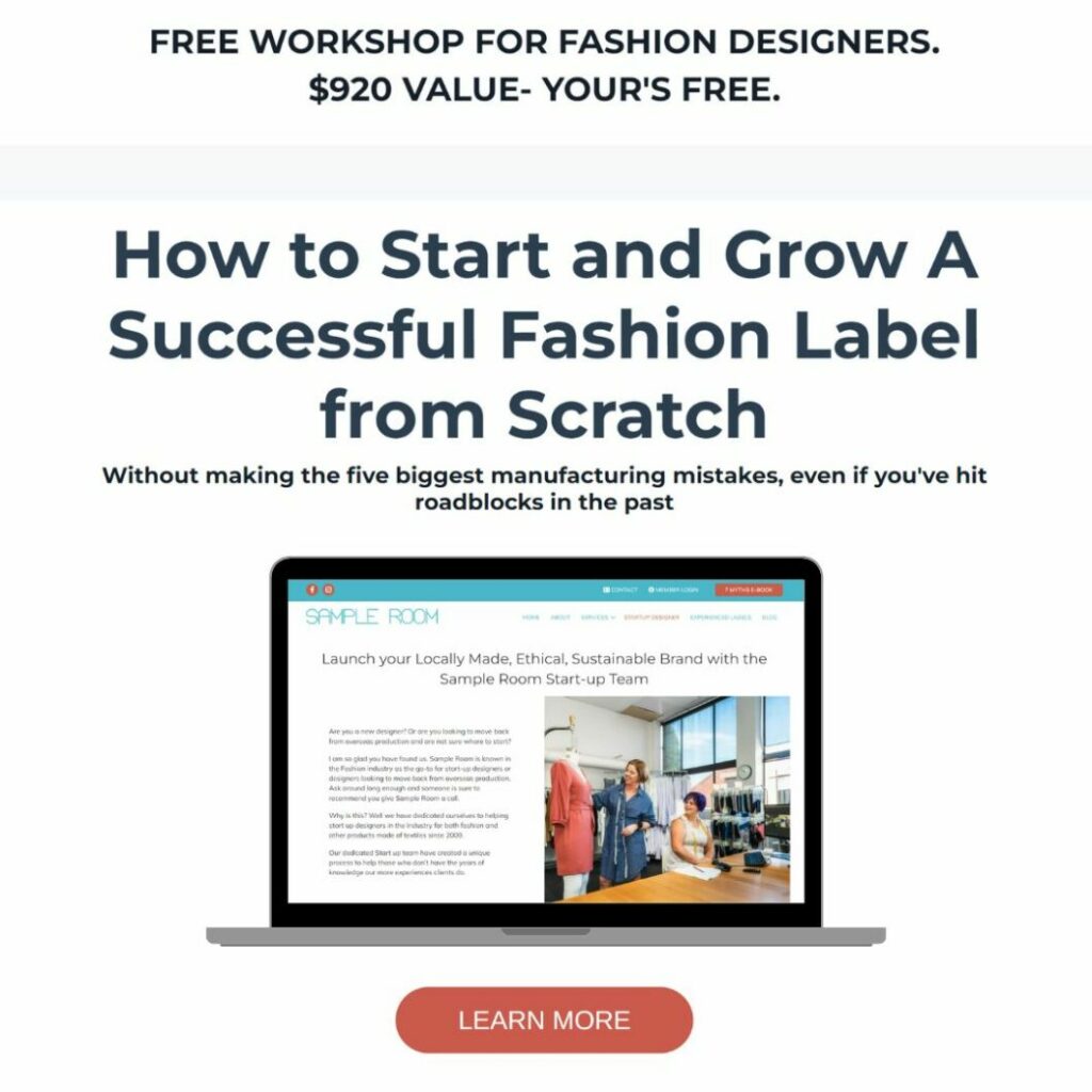 Start Your Fashion Business Workshop